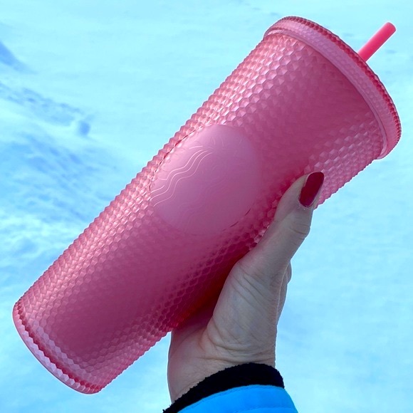 Starbucks Other - *LAST ONE* Starbucks Pink Lemonade Matte Studded Cold Cup Bubblegum Soft Touch
